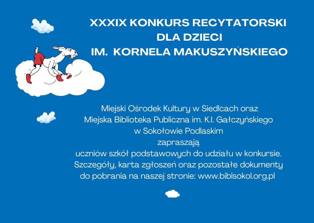 XXXIX konnkurs Makuszynskiego 2023